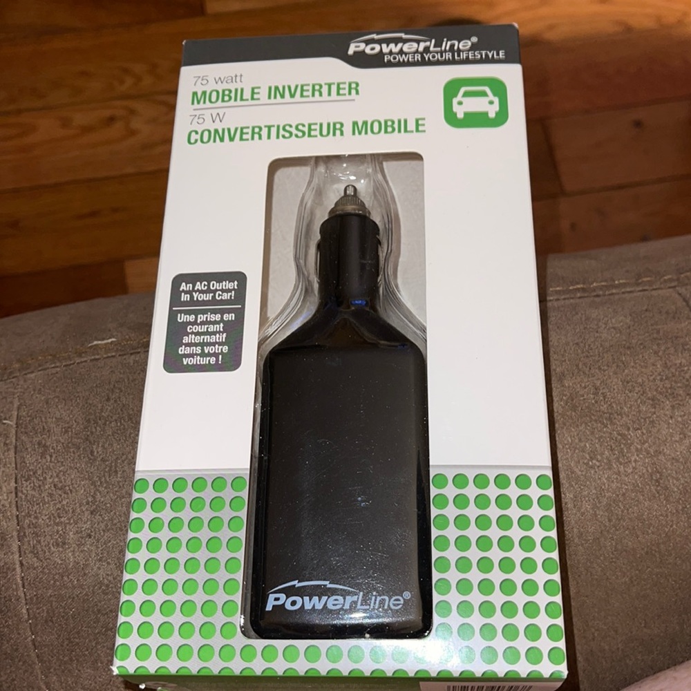 AC OUTLET MOBILE INVERTER 75 WATT FOR YOUR CAR
